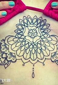 patrone di tatuatu di vigna di fiore di pettu