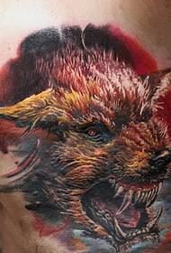 ຮູບແບບ tattoo wolf 3D Daquan
