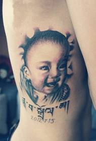 красота груди сторона милый ребенок татуировки