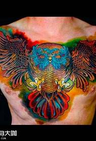 Намунаи сандуқи Owl Tattoo