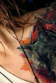 non-main yarinya yarinya kirji domineering classic wolf head tattoo