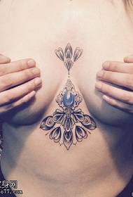 realistesch Look Bijoue Tattoo Muster