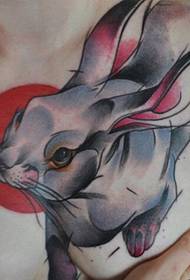 убавина граден класичен мода убав зајак тетоважа шема на сликата