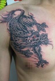 chifuva unicorn chitsvene mhuka tattoo