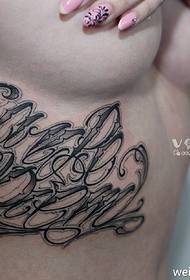 груди квітка татуювання візерунок 55083 - грудна шипа лінія кажан тонка татуювання візерунок