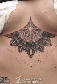 chest beautiful vanilla tattoo pattern