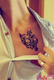 clavicle creatiu imatge de tatuatge animal petit