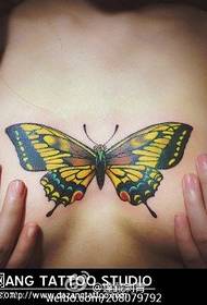 Motif de tatouage papillon super sexy en forme de papillon