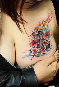 Hrudník Sexy Flower Tattoo