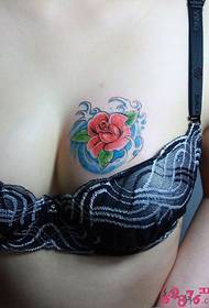 duab hauv siab tau ntxim hlub rose daim duab tattoo