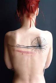 tatuazh i bukur si një ilustrim