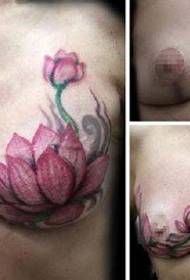 Mimi lotus-tatuointikuviossa
