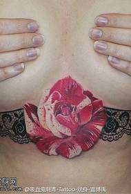 seksualus nėrinių rožių tatuiruotės modelis