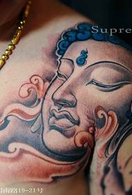 tatuaggio di Buddha petto maschile