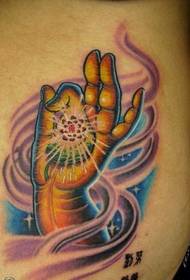 tatuaggio di loto buddha di Xiangyun davanti al petto