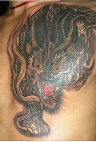 boys chest domineering classic Kirin tattoo pictures