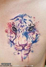 modello tatuaggio tigre prestigio colore