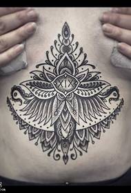 pola tato lotus dada