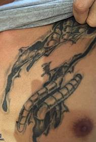 Grudi apstraktni uzorak tetovaže