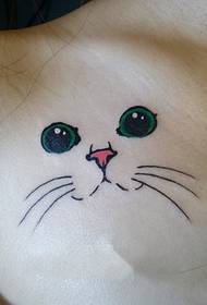 beauty chest on cat tattoo picture