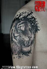 ink fierce tiger Tattoo pattern