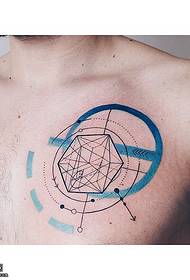 tatuaggio ad acquerello tatuaggio tatuaggio sul petto