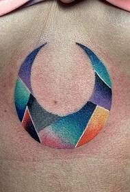 секси женска месечина за градите на тетоважа слика за благодарност