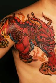 Chest classic lucky brave troops 兽 兽 tattoo tattoo
