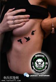 sexy part of the small swallow Tattoo tattoo pattern