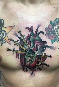 disegno del tatuaggio sul petto