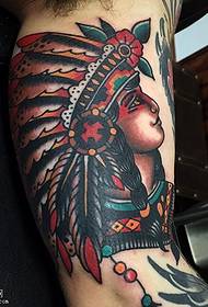 Indisch tattoo-patroon op de arm