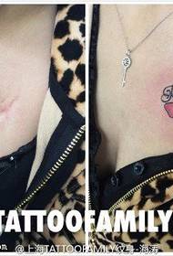 vackra fjäril concealer tatuering mönster