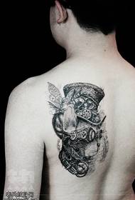 modello di tatuaggio gatto cool spalla