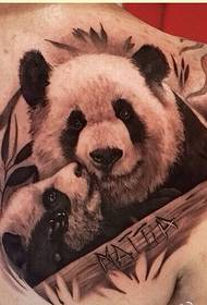 personnalité épaule beau trésor national photo modèle de tatouage panda