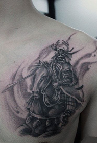 Japanesch Samurai Hondamoto Hachiro Tattoo
