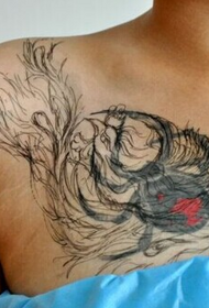 шаблон татуировки паук грудь красоты Daquan