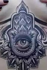 pumbao ya kushangaza ya tattoo ya mkono wa Fatima
