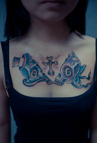 meedercher Brust klassesch populär Tattoo Tattoo Muster