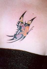 modello tatuaggio farfalla di colore