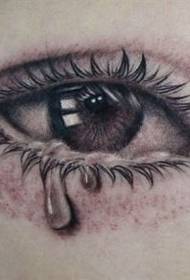 сльози чіткі очі татуювання візерунок