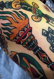 chest torch tattoo maitiro