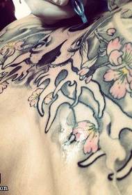 Modello di tatuaggio pesca inchiostro inchiostro