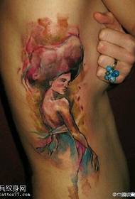 modello di tatuaggio dell'inchiostro del tatuaggio sul petto
