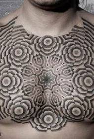 prachtig spectaculair vanille tattoo-patroon