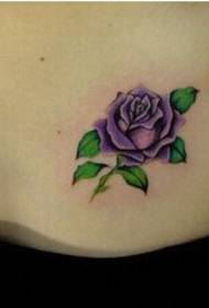dada gadis cantik seksi gambar ungu rose pattern