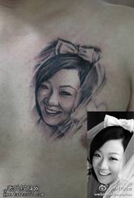 красивая красота портрет татуировки