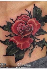 тернистий візерунок татуювання гарячої троянди