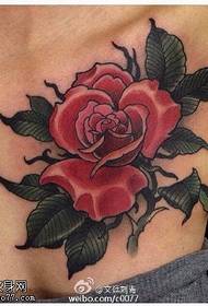 modello spinoso del tatuaggio della rosa calda