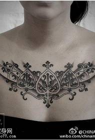 klasični modni uzorak tetovaže vanilije
