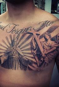 мужская грудь атмосфера мода татуировка ангел